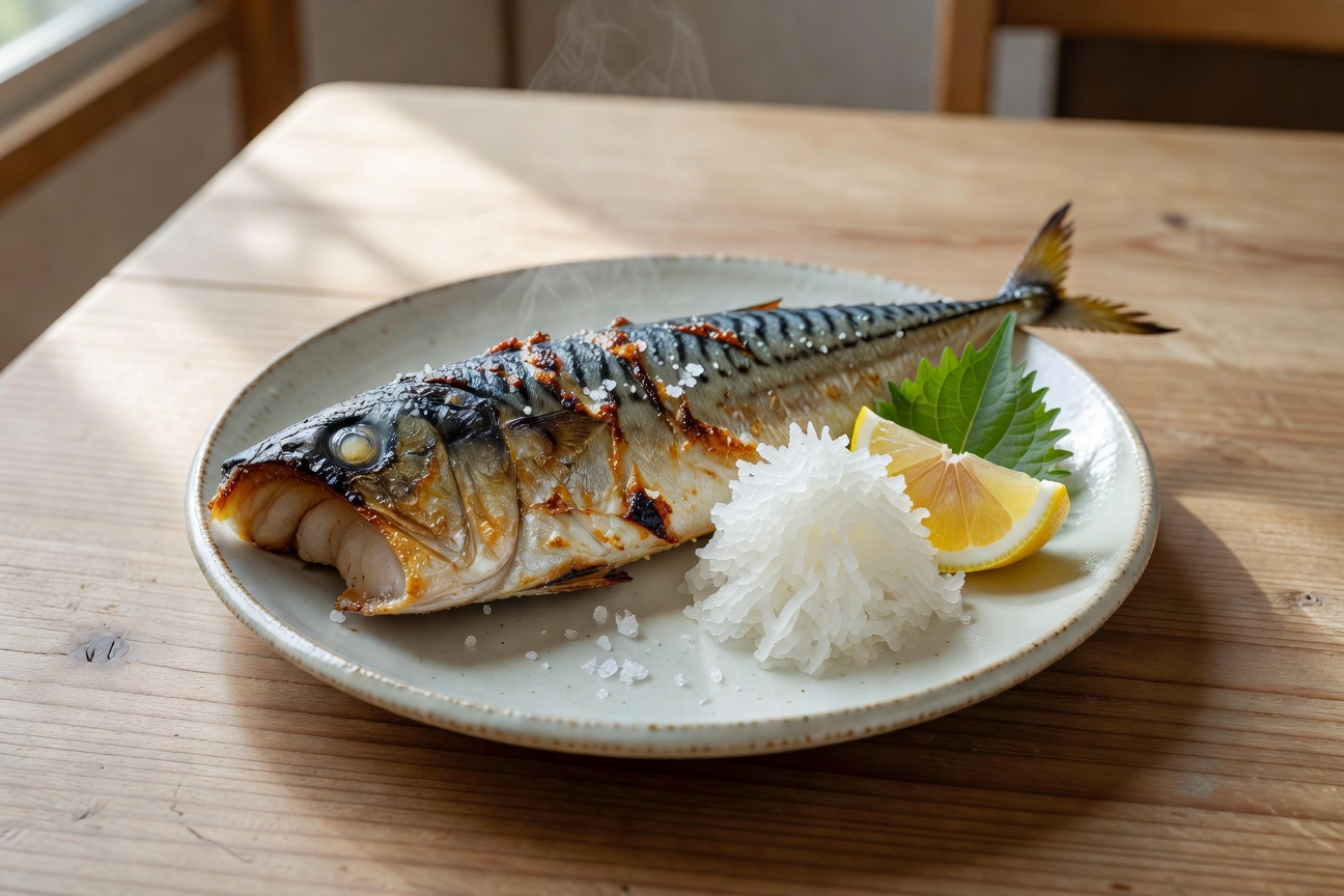 鯖の塩焼き